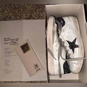 Golden Goose Super-Star Classic with List Leather Upper Flowers Print